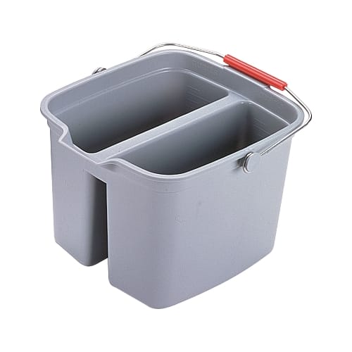 Rubbermaid Cubo Doble de 17 Cuartos con Mango Gris
